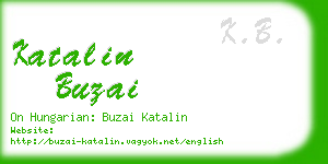 katalin buzai business card